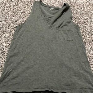 Women's Green Sleeveless Top
